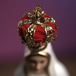 17" Our Lady of Fatima - 25% off - Hand-Painted Art Marble