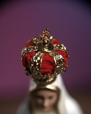 17" Our Lady of Fatima - 15% off - Hand-Painted Art Marble