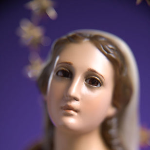 22" Our Lady of the Immaculate Conception - 20% off Today Only - Baroque Hand-Painted Statue with 12-Star Halo | Catholic Sacred Art