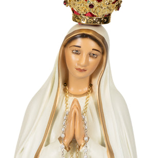 17 Inch Tall Handmade Catholic Statue of Our Lady of Fatima